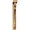 Ekena Millwork Olympic Block Rough Sawn Bracket w/ Offset Brace, Western Red Cedar, 4"W x 28"D x 32"H BKT0402X28X32OLY05RWR - alternate 3